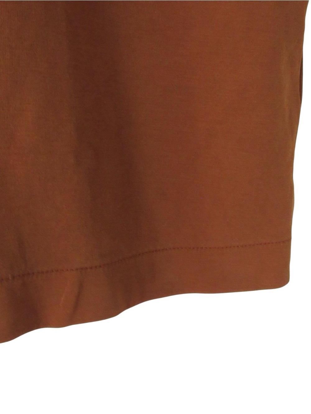 Arket Womens Heavyweight Boxy T-Shirt Small Brown Rust Crew Neck Short Sleeves - Picture 4 of 9